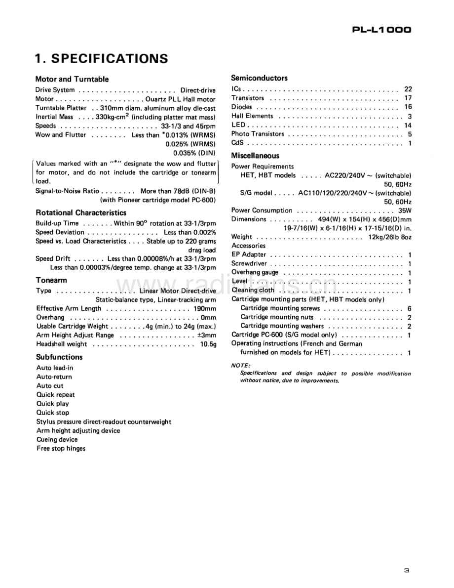Pioneer-PL-L1000-Service-Manual电路原理图.pdf_第3页