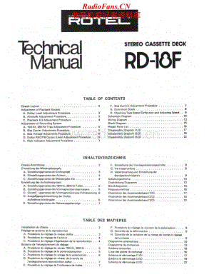 Rotel-RD-18F-Service-Manual电路原理图.pdf