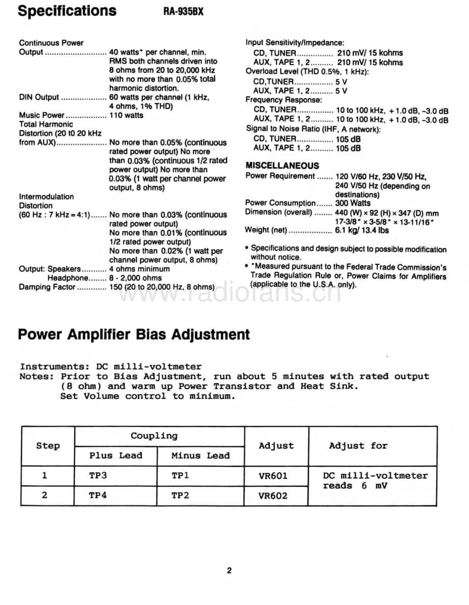 Rotel-RA-935BX-Service-Manual电路原理图.pdf_第3页