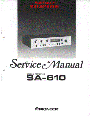 Pioneer-SA-610-Service-Manual电路原理图.pdf
