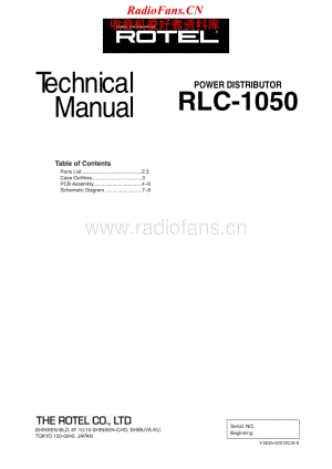 Rotel-RLC-1050-Service-Manual电路原理图.pdf