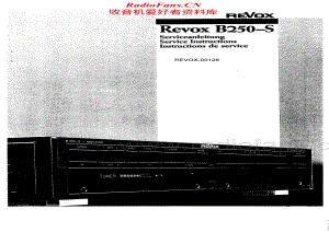 Revox-B250-B150-B250S-Service-Manual电路原理图.pdf