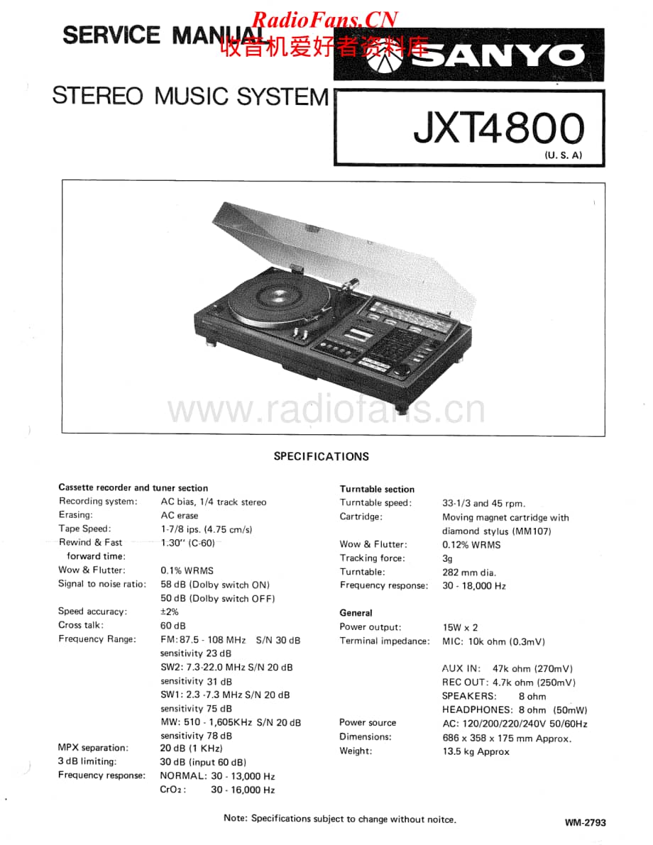 Sanyo-JXT-4800-Service-Manual电路原理图.pdf_第1页