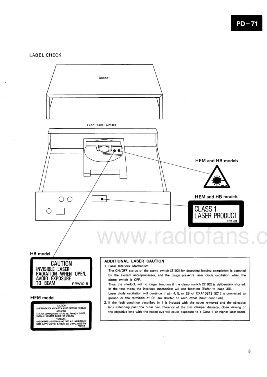 Pioneer-PD-71-Service-Manual电路原理图.pdf_第3页