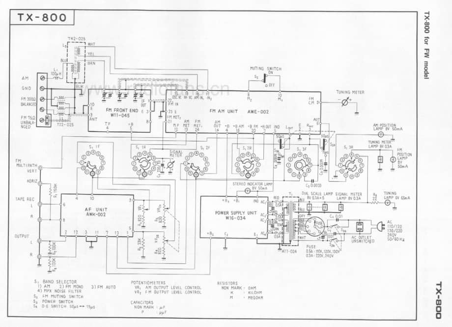 Pioneer-TX-800-Schematic电路原理图.pdf_第3页