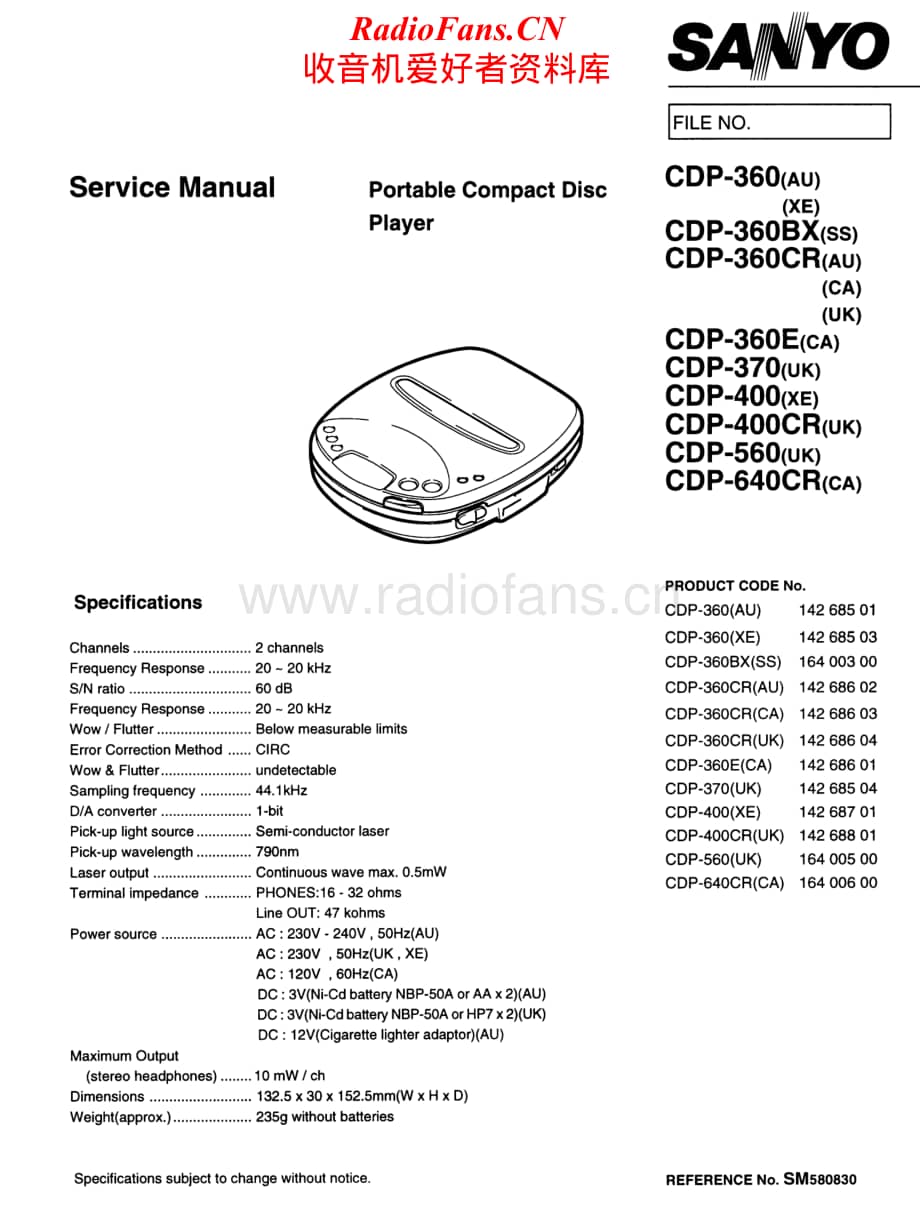 Sanyo-CDP-360E-Service-Manual电路原理图.pdf_第1页