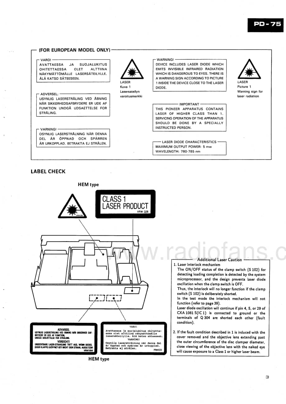 Pioneer-PD-75-Service-Manual电路原理图.pdf_第3页