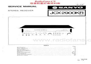 Sanyo-JCX-2900-KR-Service-Manual电路原理图.pdf
