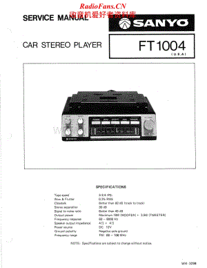 Sanyo-FT-1004-Service-Manual电路原理图.pdf