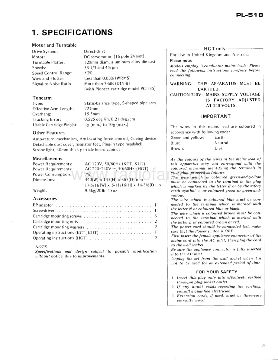 Pioneer-PL-518-Service-Manual电路原理图.pdf_第3页