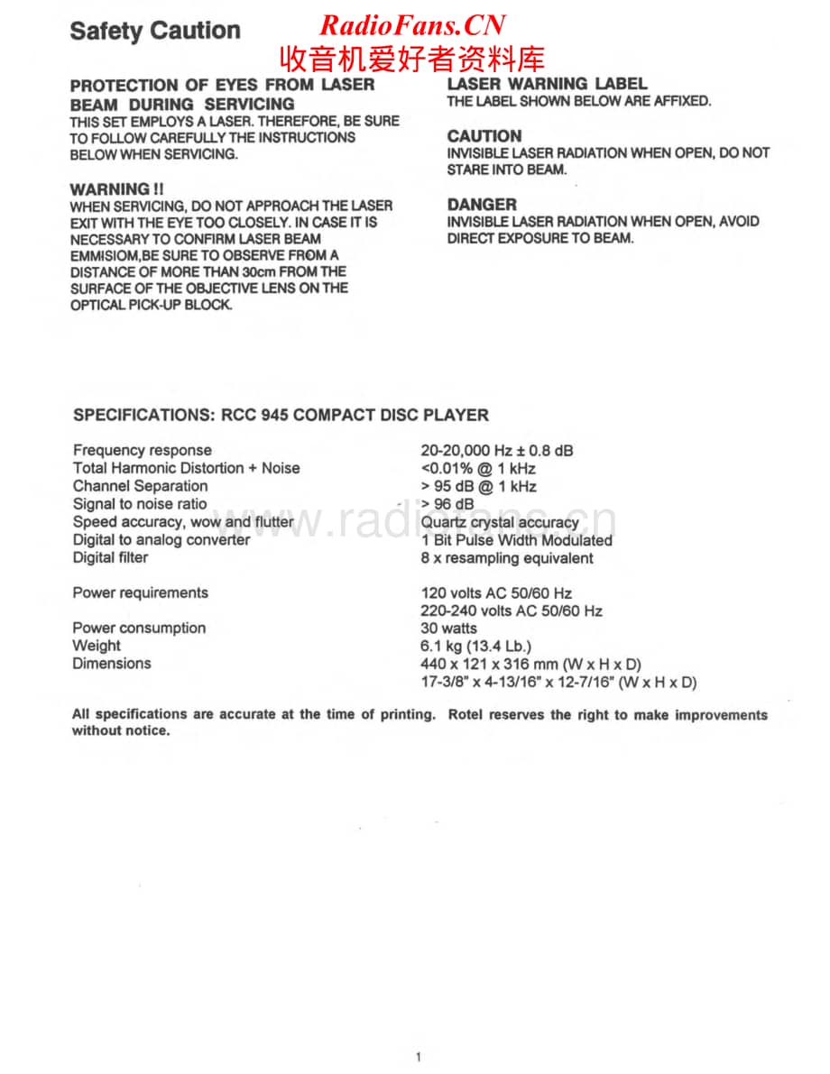 Rotel-RCC-945-Service-Manual电路原理图.pdf_第2页