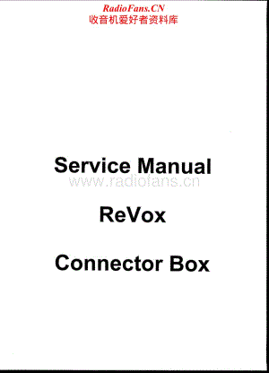 Revox-Connector_box-Schematic电路原理图.pdf