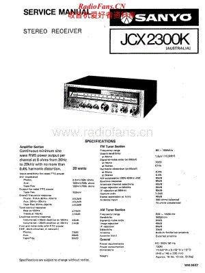 Sanyo-JCX-2300K-Service-Manual电路原理图.pdf