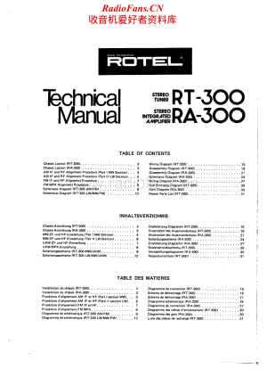 Rotel-RT-300-Service-Manual电路原理图.pdf