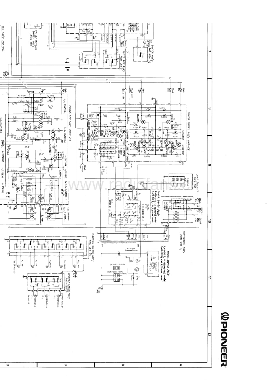 Pioneer-SX-1250-Schematic电路原理图.pdf_第3页