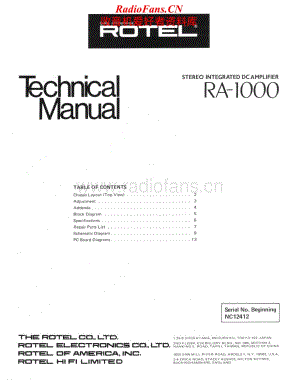 Rotel-RA-1000-Service-Manual (1)电路原理图.pdf