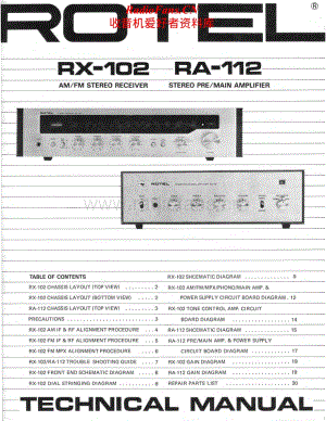 Rotel-RA-112-RX-102-Service-Manual电路原理图.pdf