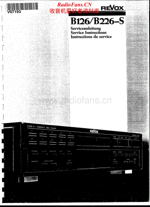 Revox-B126-B226S-Service-Manual (1)电路原理图.pdf