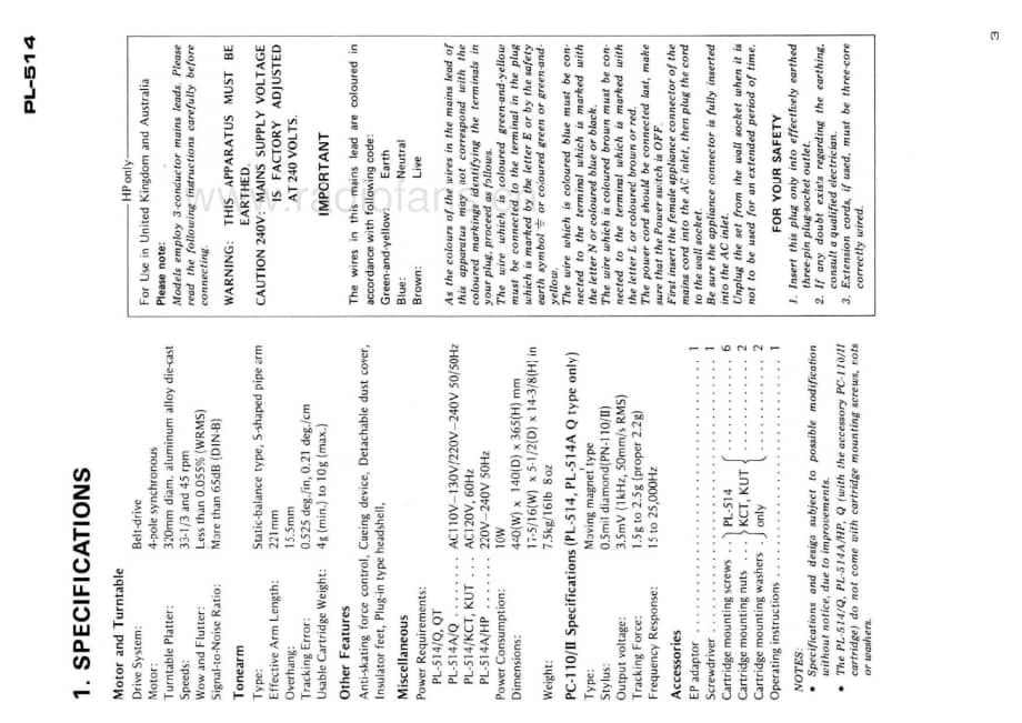 Pioneer-PL-514-Service-Manual电路原理图.pdf_第3页