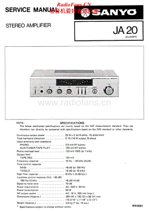 Sanyo-JA-20-Service-Manual电路原理图.pdf