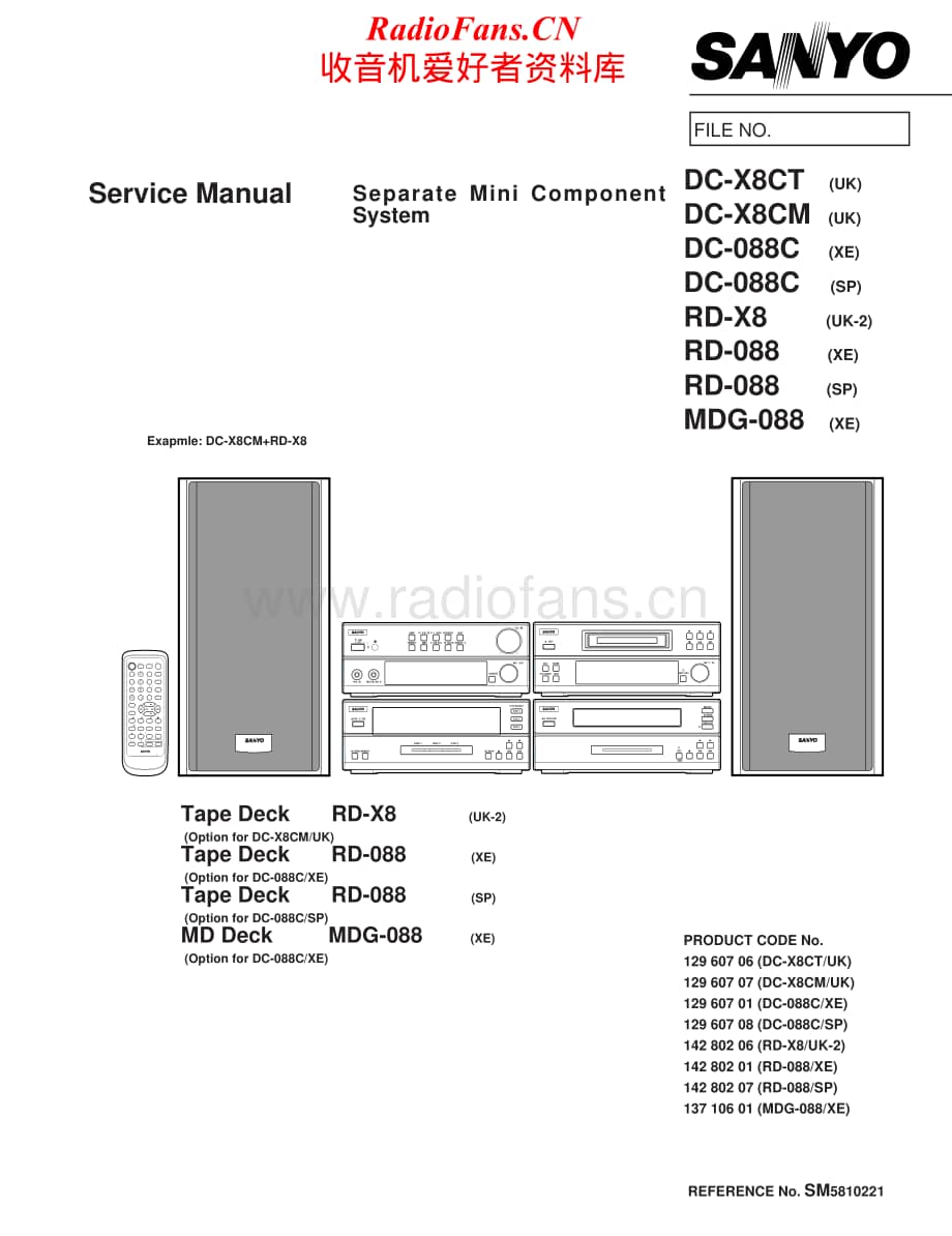 Sanyo-DCX-8CM-Service-Manual电路原理图.pdf_第1页