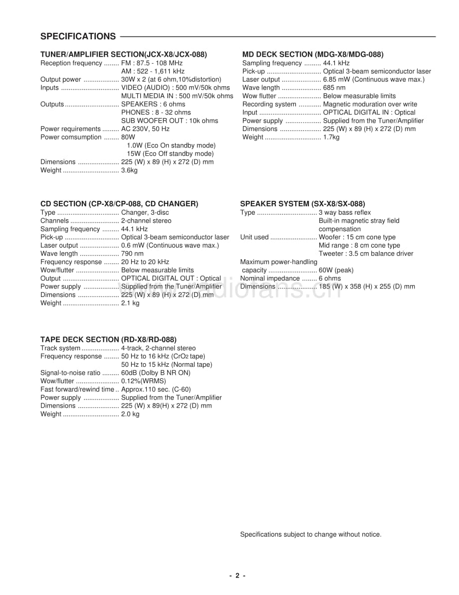 Sanyo-DCX-8CM-Service-Manual电路原理图.pdf_第3页