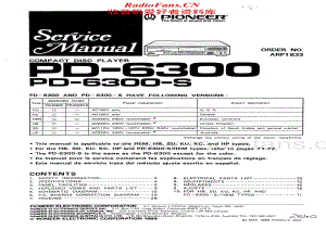 Pioneer-PD-6300-Service-Manual电路原理图.pdf