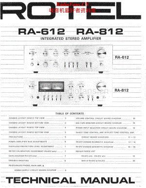 Rotel-RA-812-Service-Manual电路原理图.pdf
