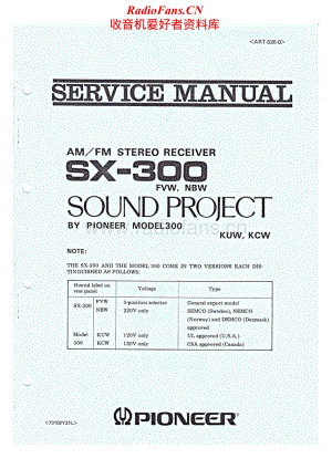 Pioneer-SX-300-Service-Manual电路原理图.pdf