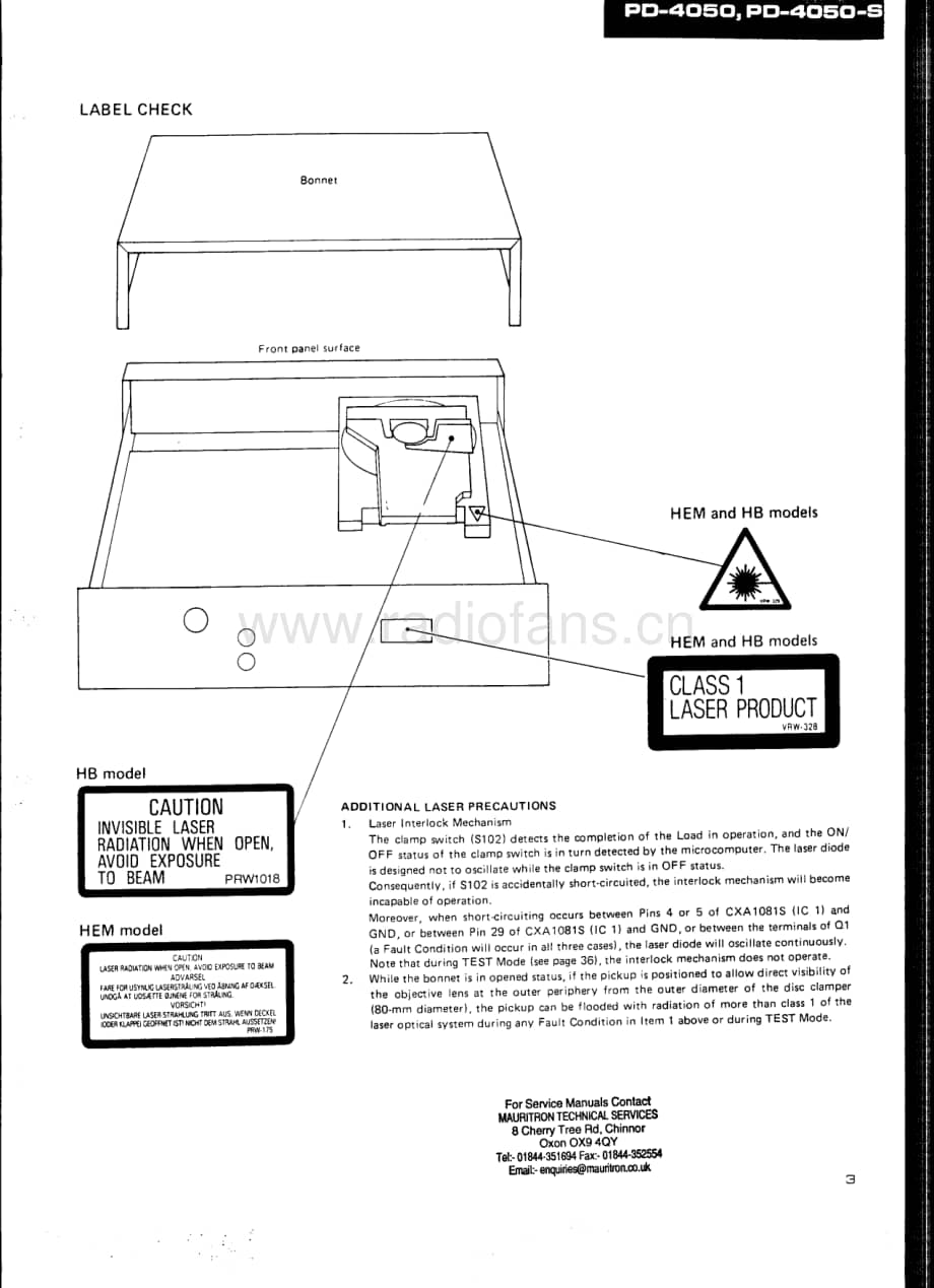 Pioneer-PD-4050S-Service-Manual电路原理图.pdf_第3页