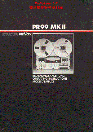 Revox-PR-99_Mk2-Owners-Manual电路原理图.pdf