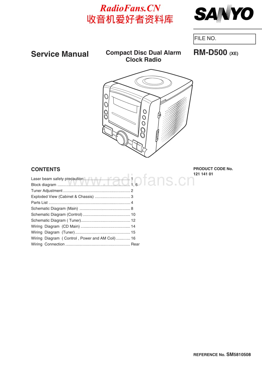 Sanyo-RMD-500-Service-Manual电路原理图.pdf_第1页