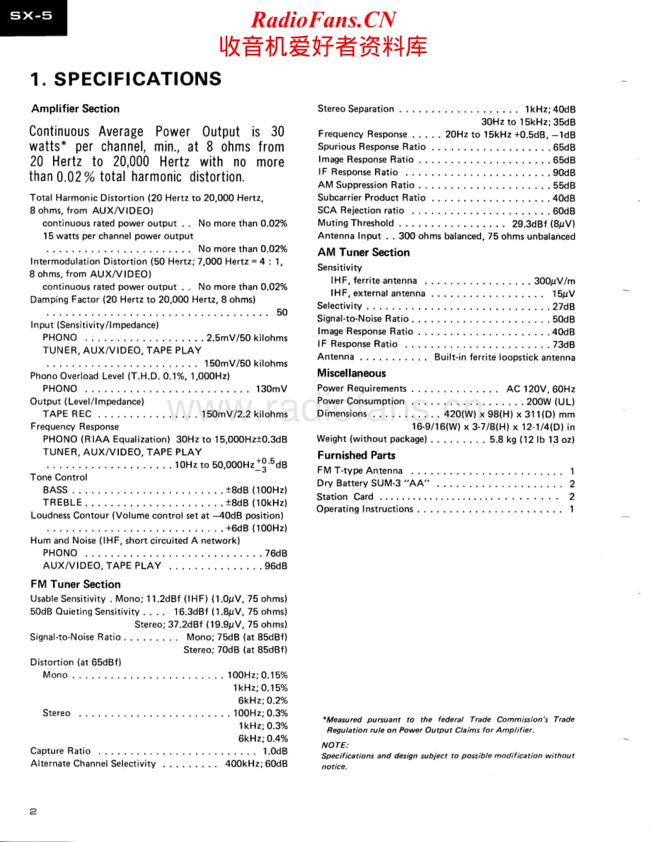 Pioneer-SX-5-Service-Manual-2电路原理图.pdf_第2页