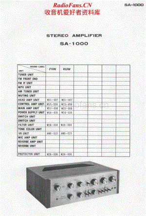 Pioneer-SA-1000-Schematic电路原理图.pdf