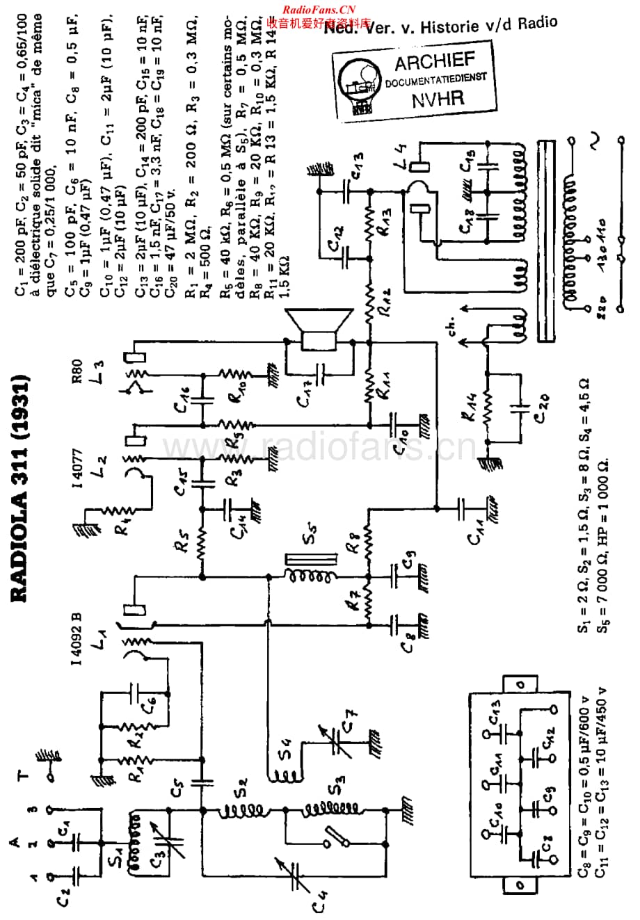 Radiola-311-Schematic电路原理图.pdf_第1页