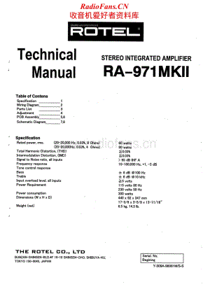 Rotel-RA-971-MK2-Service-Manual电路原理图.pdf