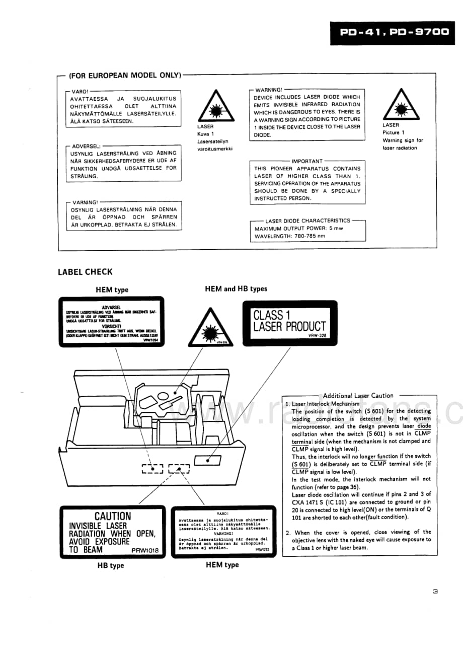 Pioneer-PD-9700-Service-Manual电路原理图.pdf_第3页