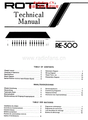 Rotel-RE-500-Service-Manual电路原理图.pdf