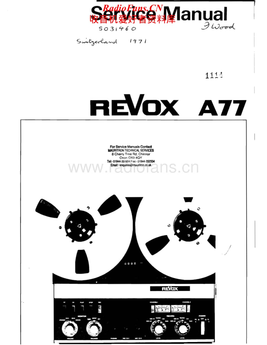 Revox-A-77-Service-Manual-4电路原理图.pdf_第1页