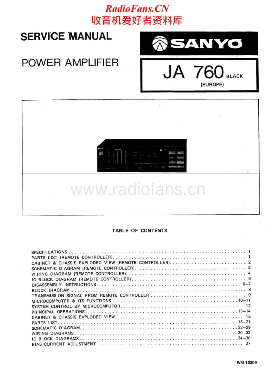 Sanyo-JA-760-Service-Manual电路原理图.pdf_第1页