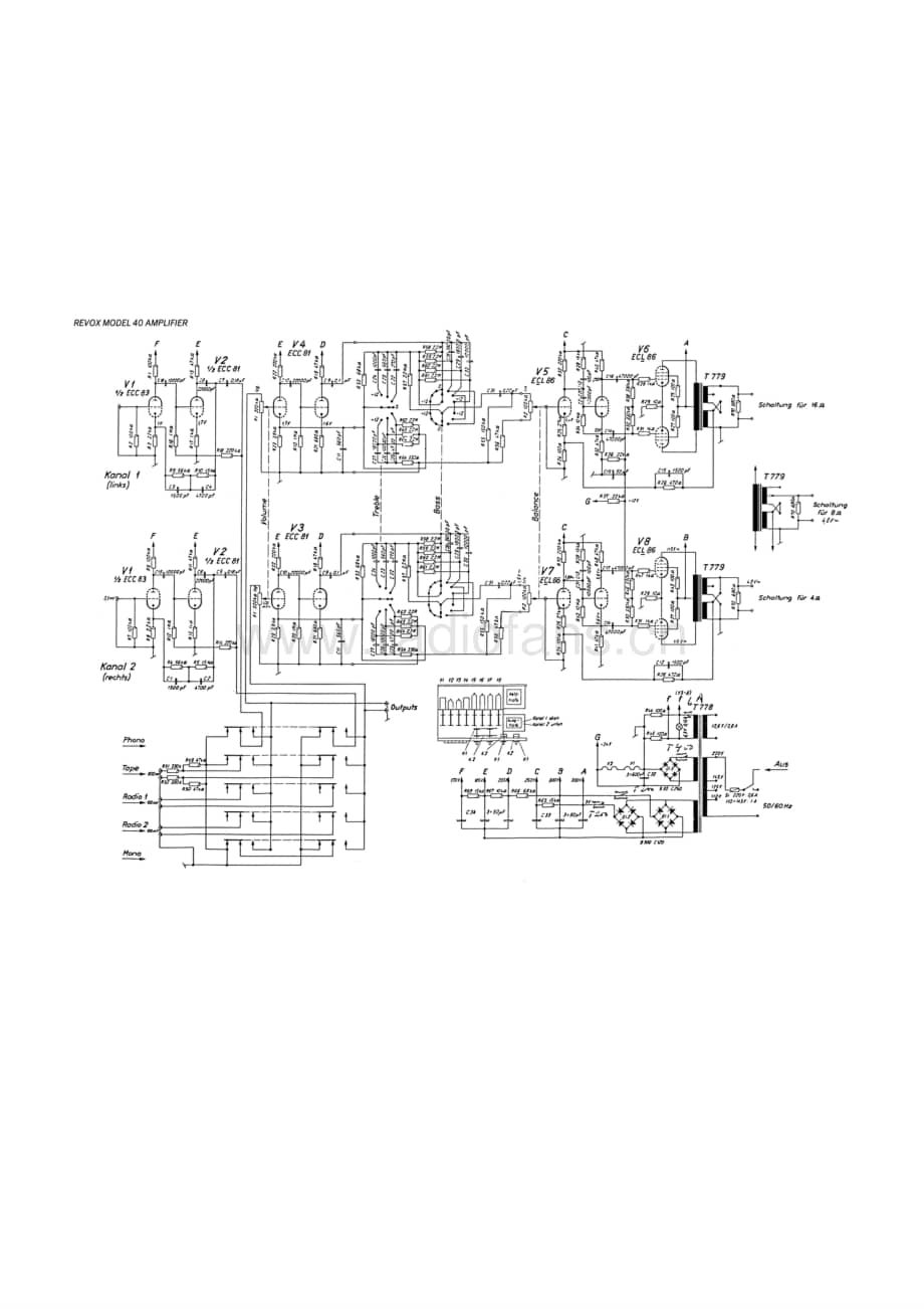 Revox-Model-40-Schematic电路原理图.pdf_第3页