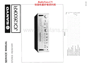 Sanyo-JCX-2600KR-Service-Manual电路原理图.pdf
