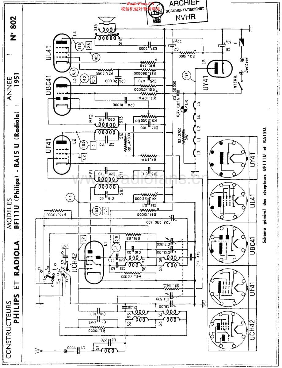 Radiola-RA-15U-Service-Manual电路原理图.pdf_第1页