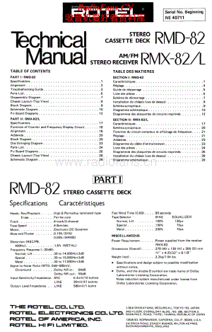 Rotel-RMD-82-Service-Manual电路原理图.pdf