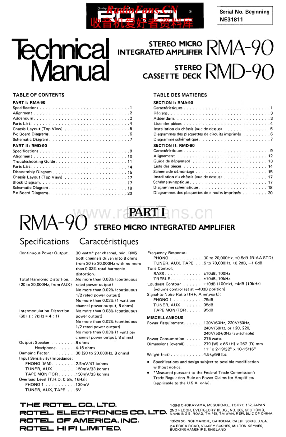 Rotel-RMA-90-Service-Manual电路原理图.pdf_第1页