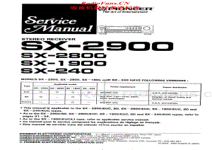 Pioneer-SX-1900-Service-Manual (1)电路原理图.pdf