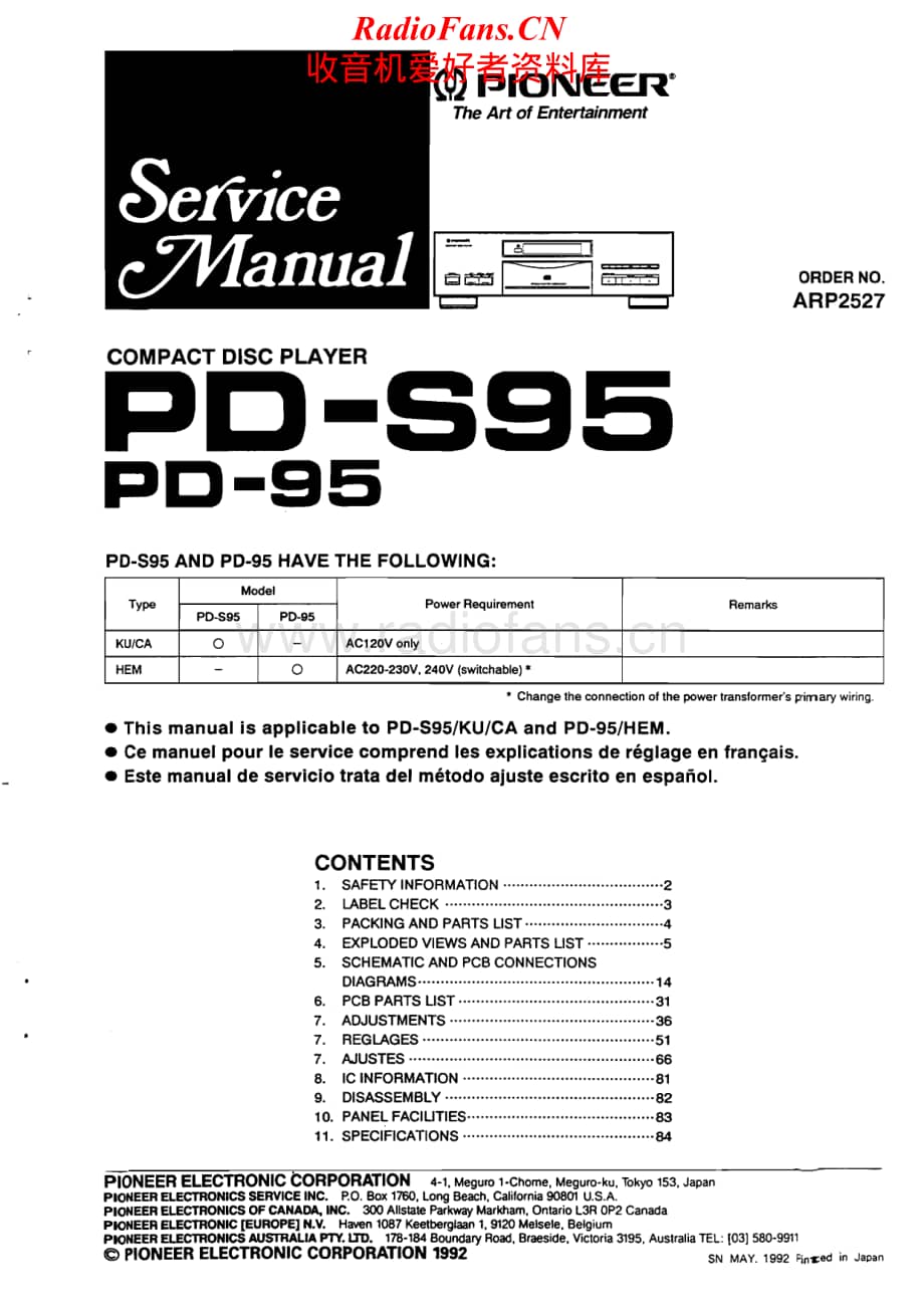 Pioneer-PD-95-Service-Manual电路原理图.pdf_第1页