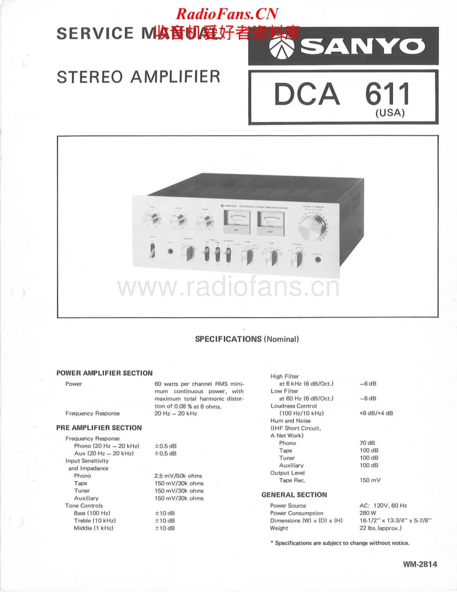 Sanyo-DCA-611-Service-Manual电路原理图.pdf_第1页