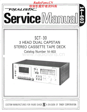 Realistic-SCT-30-Service-Manual电路原理图.pdf