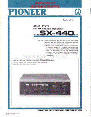 Pioneer-SX-440-Service-Manual电路原理图.pdf